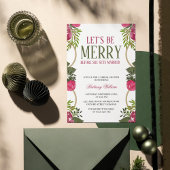 Laten we vrolijk zijn Kerstmis Bruids Douche uitno Kaart