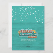 Laten we vrolijk zijn - Retro Kerstfeest Uitnodigi Feestdagenkaart (Achterkant)