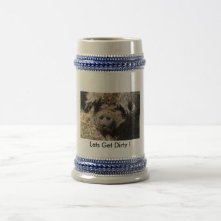 Laten we vuil maken! bierpul