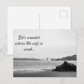 Laten we Wander Briefkaart (Voorkant / Achterkant)