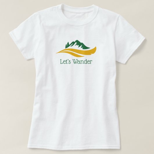 Laten we Wander T-Shirt (Design voorkant)