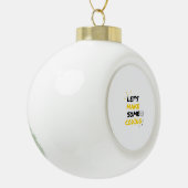Laten we wat coderen keramische bal ornament (Links)