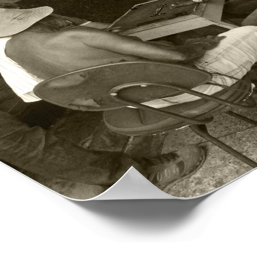 Laten we wat domino spelen poster (Hoek)