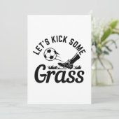 Laten we wat gras maken bedankkaart (Staand voorkant)