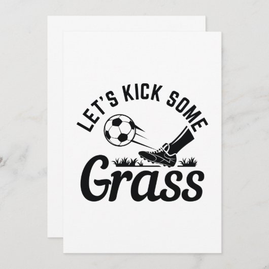 Laten we wat gras maken bedankkaart (Voorkant / Achterkant)