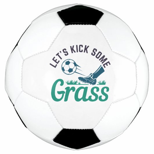 Laten we wat gras schoppen voetbal (Voorkant)