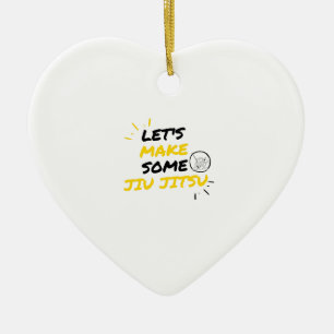Laten we wat jiu jitsu maken keramisch ornament