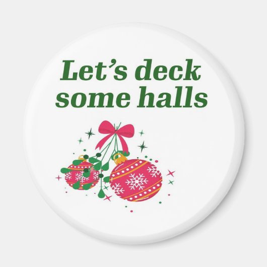 Laten we wat kerstzalen dekken magneet (Voorkant)