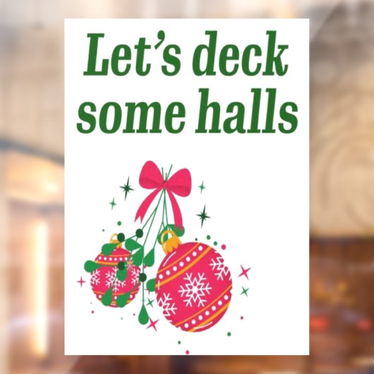 Laten we wat kerstzalen dekken raamsticker (Vel 2)