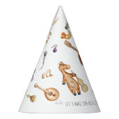 Laten we wat lawaai maken Afrikaanse dieren Kinder Feesthoedjes (Links)