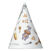 Laten we wat lawaai maken Afrikaanse dieren Kinder Feesthoedjes (Rechts)