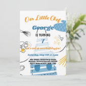 Laten we wat leuke jongensverjaardag koken kaart (Staand voorkant)