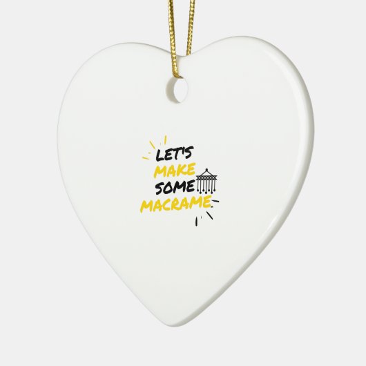 Laten we wat macrame maken keramisch ornament (Links)
