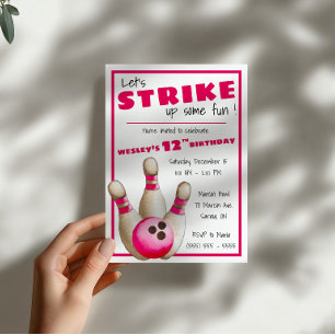 Laten we wat plezier maken! Bowling verjaardagsfee Kaart