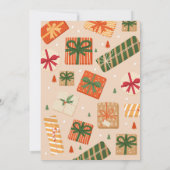 Laten we wat plezier uitpakken dit Cadeau met kers Kaart (Achterkant)