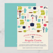 Laten we wat snoep - keukenVrijgezellenfeest opmen Kaart (Voorkant / Achterkant)