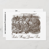 Laten we wat thee hebben (Wonderland Alice) Kaart (Voorkant / Achterkant)