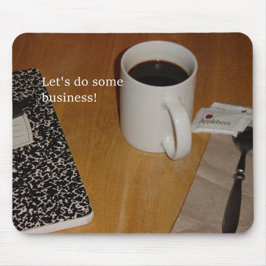 Laten we wat zakelijke Mousepad doen Muismat (Voorkant)