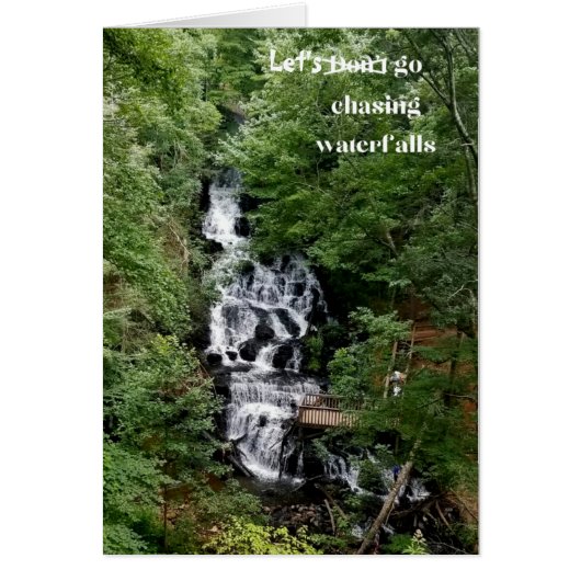 Laten we watervallen gaan achtervolgen (Voorkant)