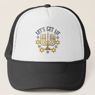 Laten we weg - Happy Hanukkah Jewish Holiday Gift Trucker Pet