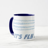 Laten we weg vliegen mok (Voorkant links)