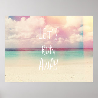 Laten we weglopen Wanderlust Poster