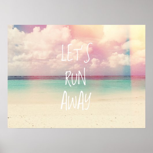 Laten we weglopen Wanderlust Poster (Voorkant)