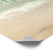 laten we wegrennen om poster strandfoto - kunst te (Hoek)