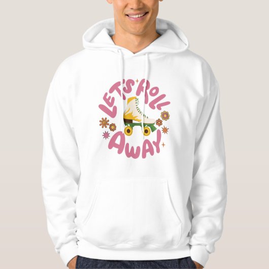Laten we wegrollen Roller Skates Hoodie (Voorkant)