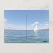 Laten we wegvaren briefkaart (Achterkant)