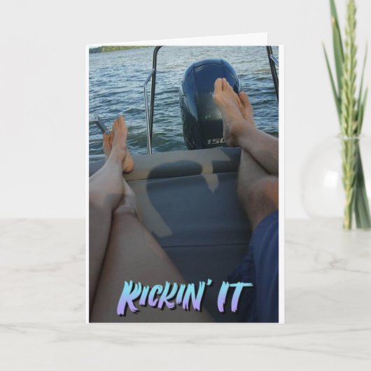 ** LATEN WE WEGVAREN** EN ONS JUBILEUM VIEREN KAART (Voorkant)