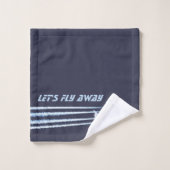 Laten we ✈ wegvliegen bad handdoek (Wasdoekje)