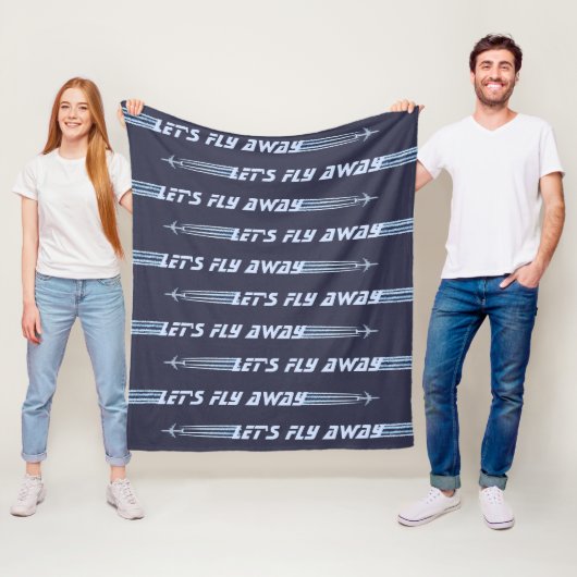 Laten we wegvliegen fleece deken (In situ)