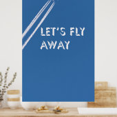 Laten we wegvliegen poster (Keuken)