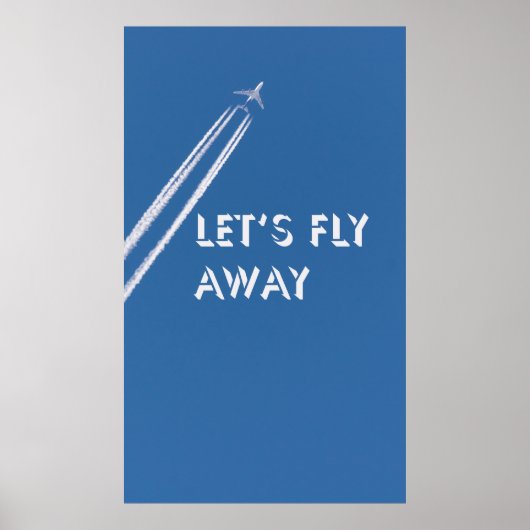 Laten we wegvliegen poster (Voorkant)