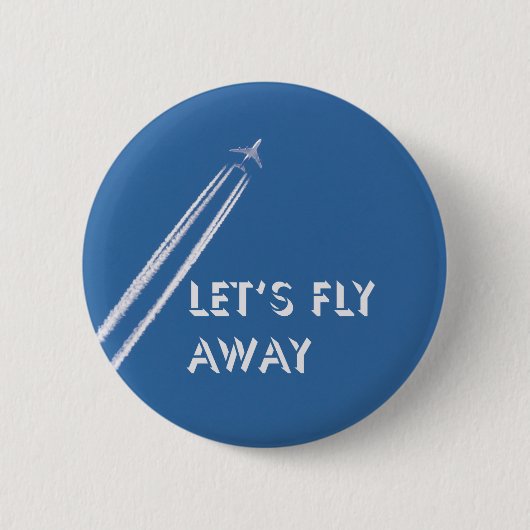 Laten we wegvliegen ronde button 5,7 cm (Voorkant)