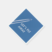 Laten we wegvliegen servet (Hoek)