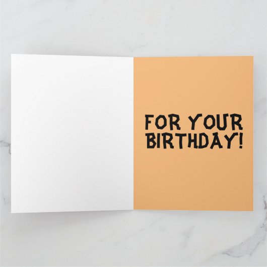 LATEN WE WEIRD VOLWASSENE BIRTHDAY-KAART KRIJGEN KAART (Binnen)