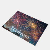 Laten we welkomstdeurmat vieren deurmat (Schuin)