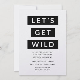 Laten we Wild Animal Print Bachelorette Party IV h Kaart