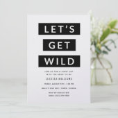 Laten we Wild Animal Print Bachelorette Party IV h Kaart (Staand voorkant)