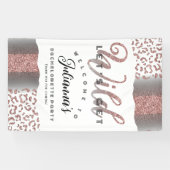 Laten we Wild Animal Print Bachelorette Welkom Spandoek (Horizontaal)