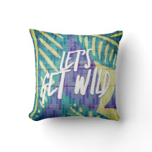 Laten we Wild Beach Quote Tropical Leaf krijgen