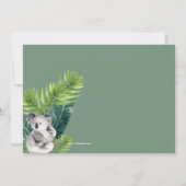 Laten we Wild Birthday Party halen Kaart (Achterkant)