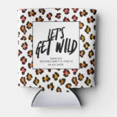 Laten we Wild Cheetah Animal Bachelorette party ha Blikjeskoeler (Voorkant)
