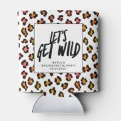 Laten we Wild Cheetah Animal Bachelorette party ha Blikjeskoeler (Achterkant)