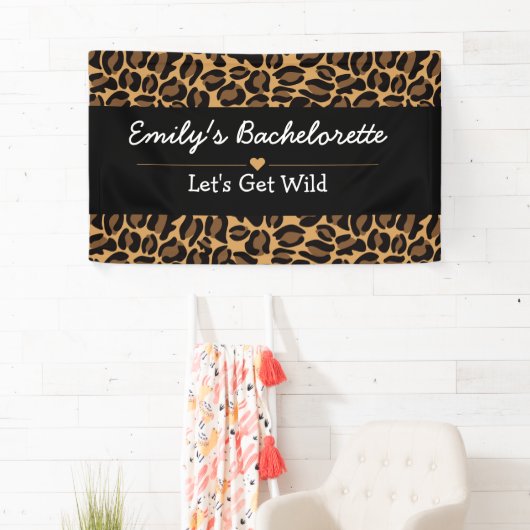 Laten we Wild Fun Cheetah Bachelorette Party halen Spandoek (Insitu)