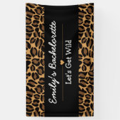 Laten we Wild Fun Cheetah Bachelorette Party halen Spandoek (Verticaal)
