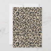 Laten we Wild Glitter Leopard Print Bachelorette k Kaart (Achterkant)