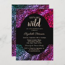 Laten we Wild Gold Leopard Paarse afdrukken